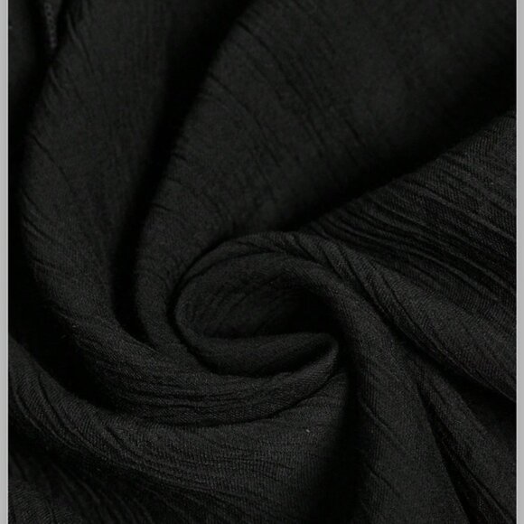 Boho Strapless Ruffle Hem Dress Black - Picture 7 of 10